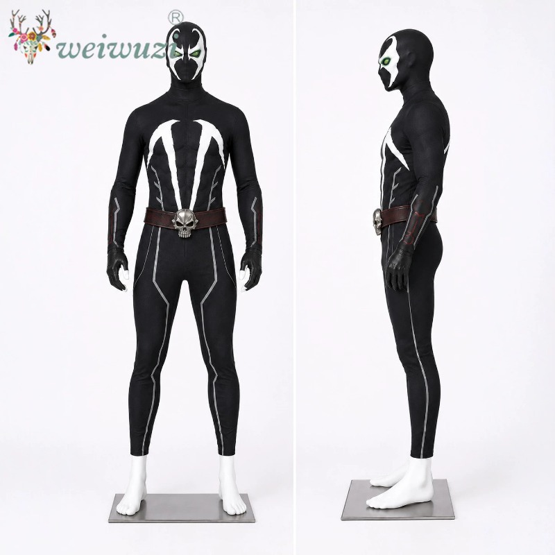 Men Cosplay Costume Full Set B - Black Face Mask Pack recension och pris