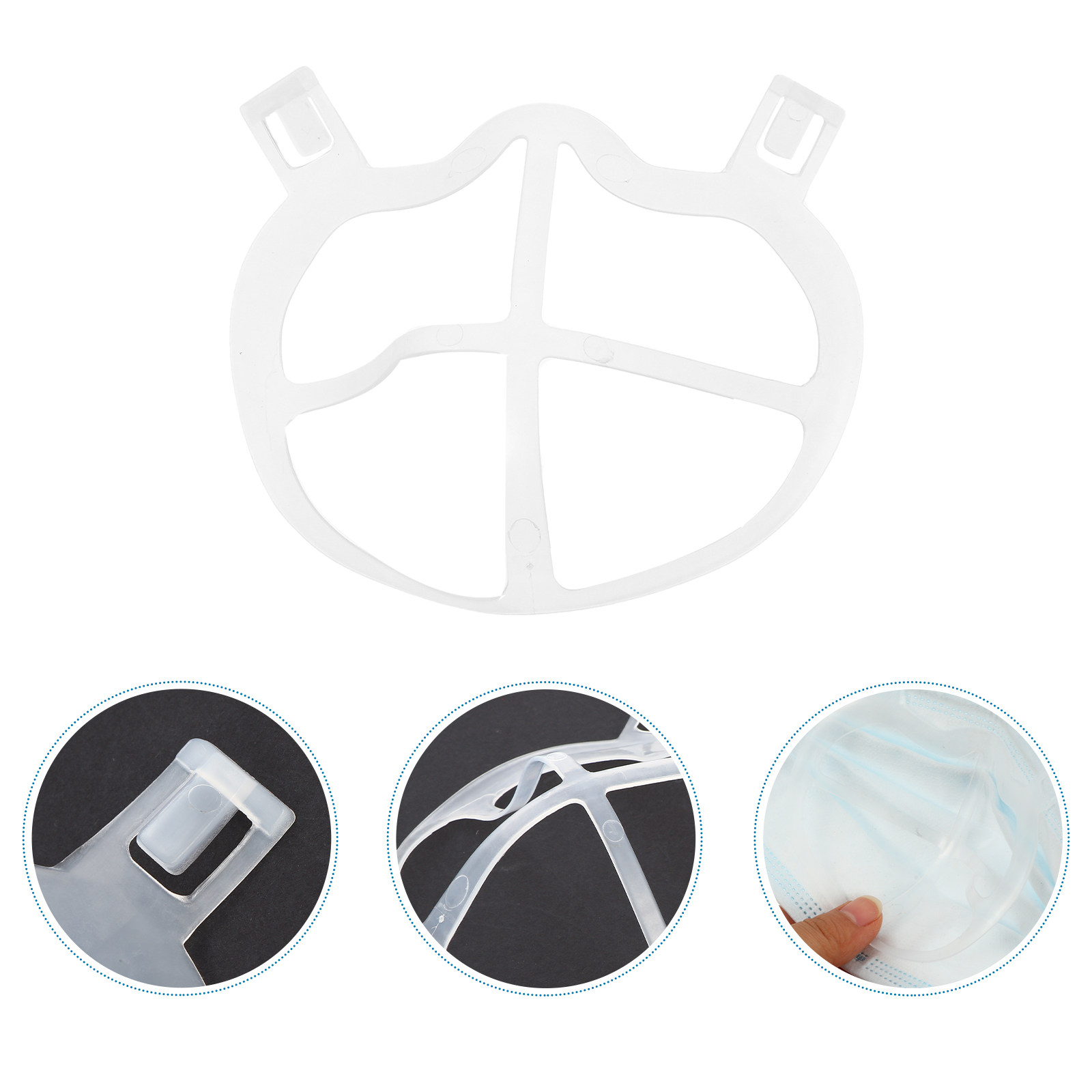 10Pcs Skin-Friendly Thin Silic - Silicone Mask Bracket recension och pris