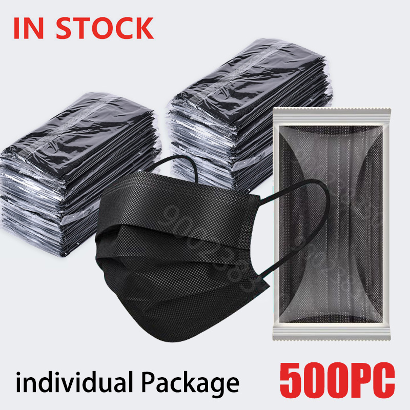 50-500pcs Black Disposable Cer - Disposable Surgical Mask recension och pris