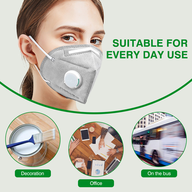 POWECOM KN95 Masks Activated C - Kn95 Respirator Mask recension och pris
