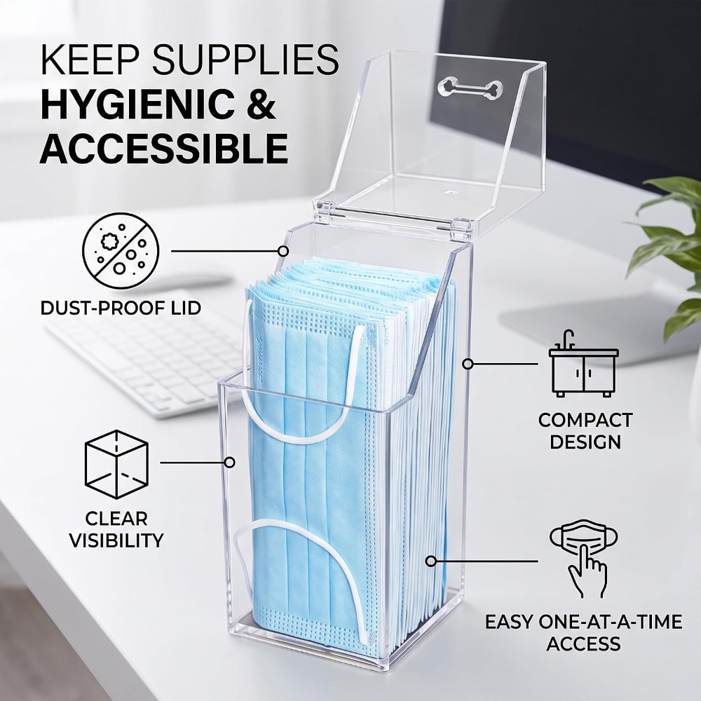 With Lid Face Mask Dispenser V - Face Mask Storage Box recension och pris
